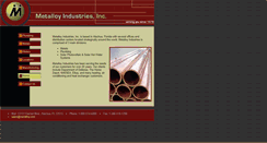 Desktop Screenshot of metalloy.com