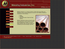 Tablet Screenshot of metalloy.com